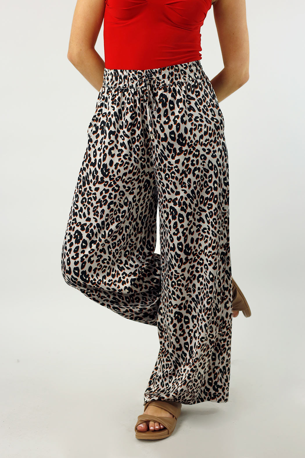 Silver Animal Silky Long Culotte - FINAL SALE