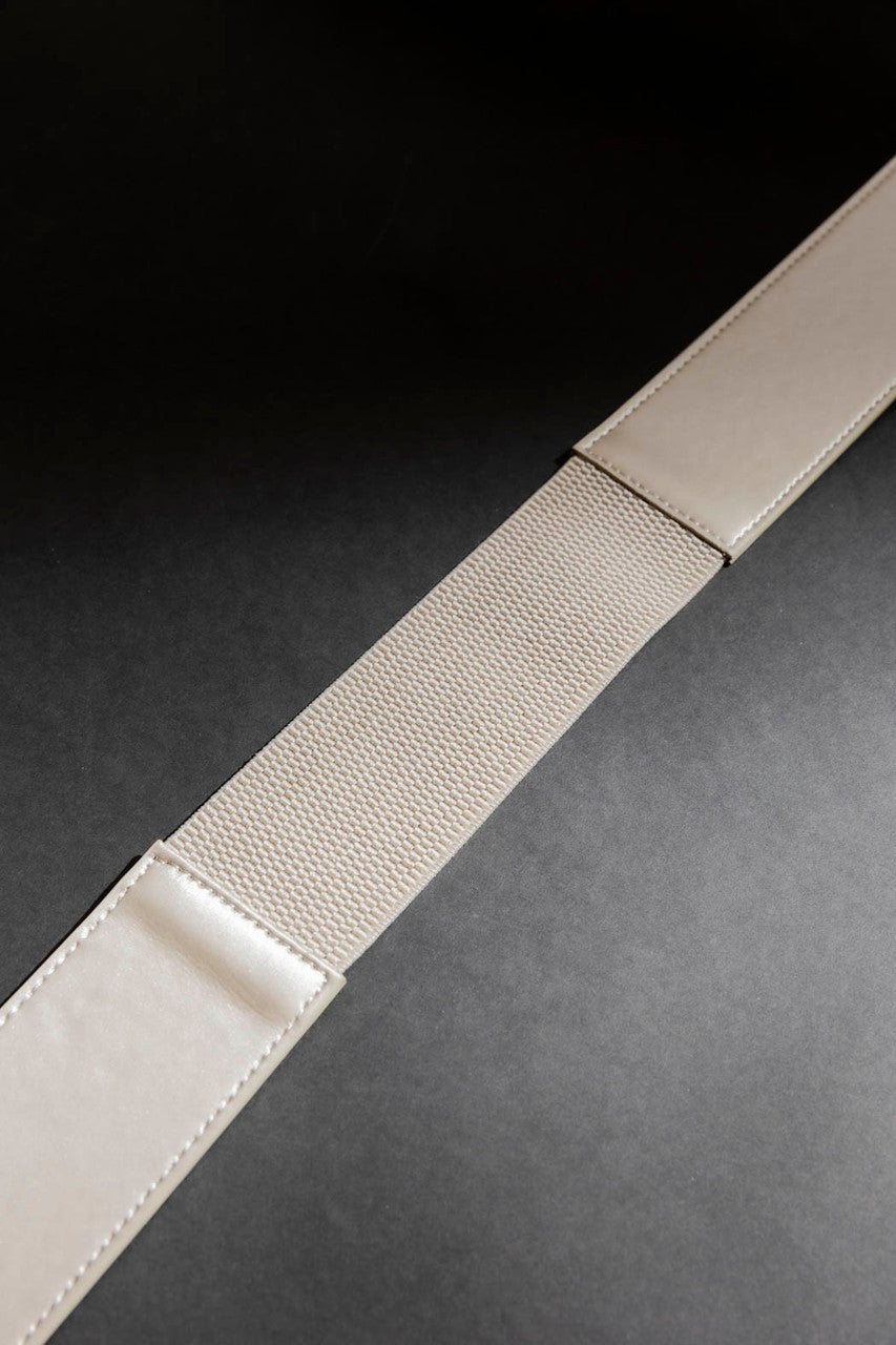 Pewter Pearl Buckle Belt Pewter S/M