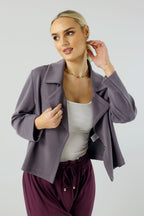 Dusty Purple Soft Crop Jacket - SALE