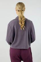 Dusty Purple Soft Crop Jacket - SALE