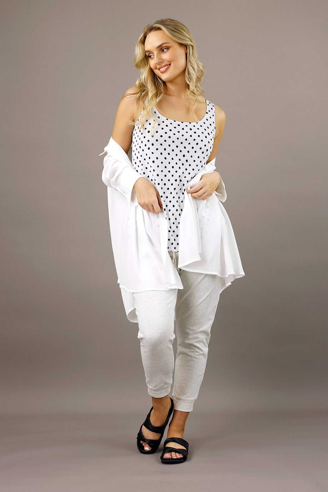 White Spot Jersey 70cm Layering Cami - SALE