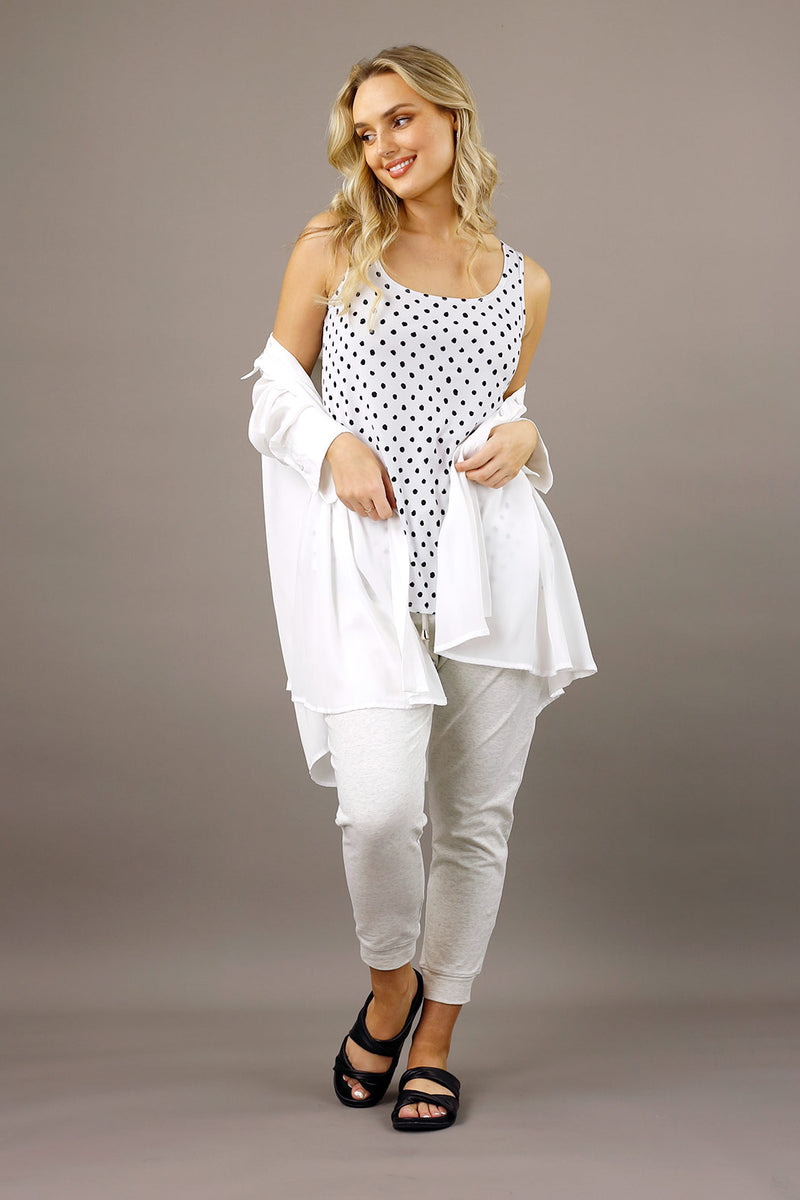 White Spot Jersey 70cm Layering Cami - SALE