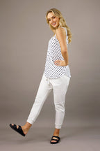 White Spot Jersey 70cm Layering Cami - SALE