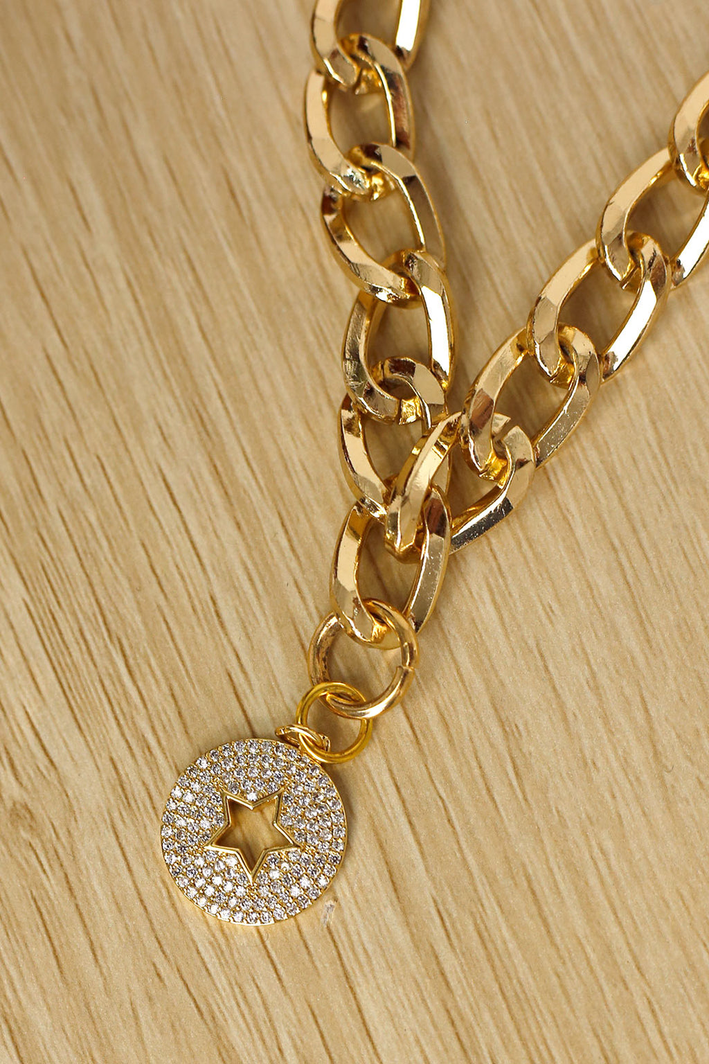 Star Pendant Gold Chain Necklace - SALE
