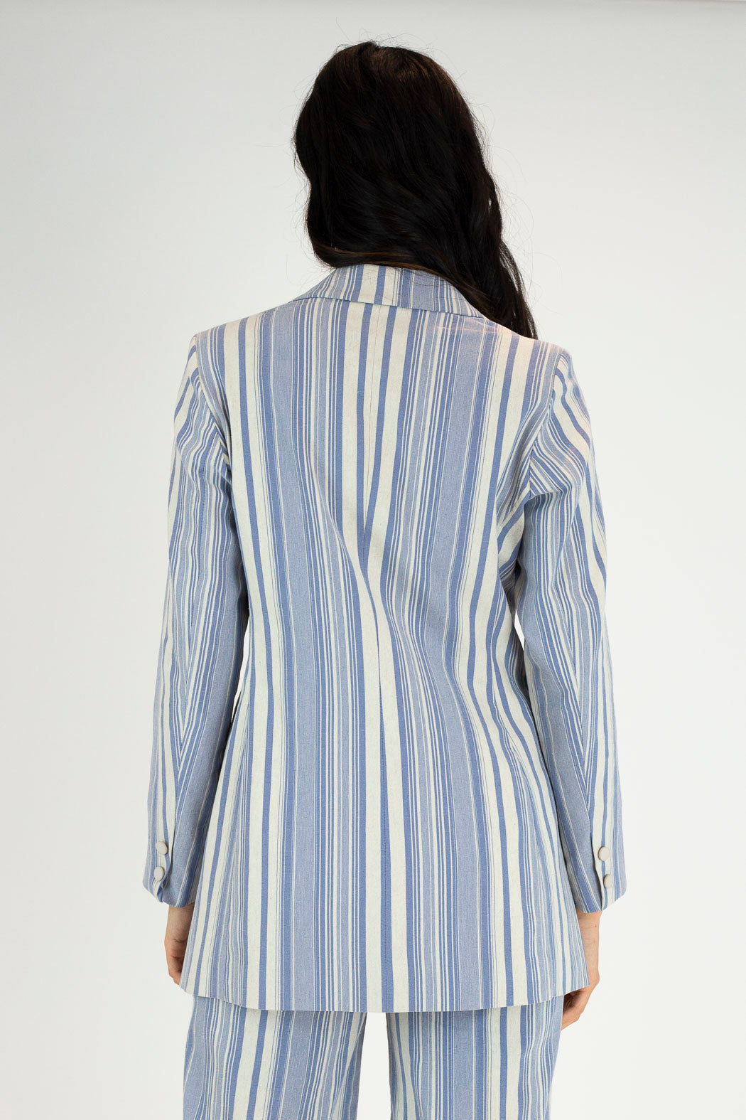 Blue Stripe Bengaline Blazer - Sale