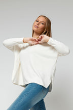 Ivory Ava Crew Neck Jumper