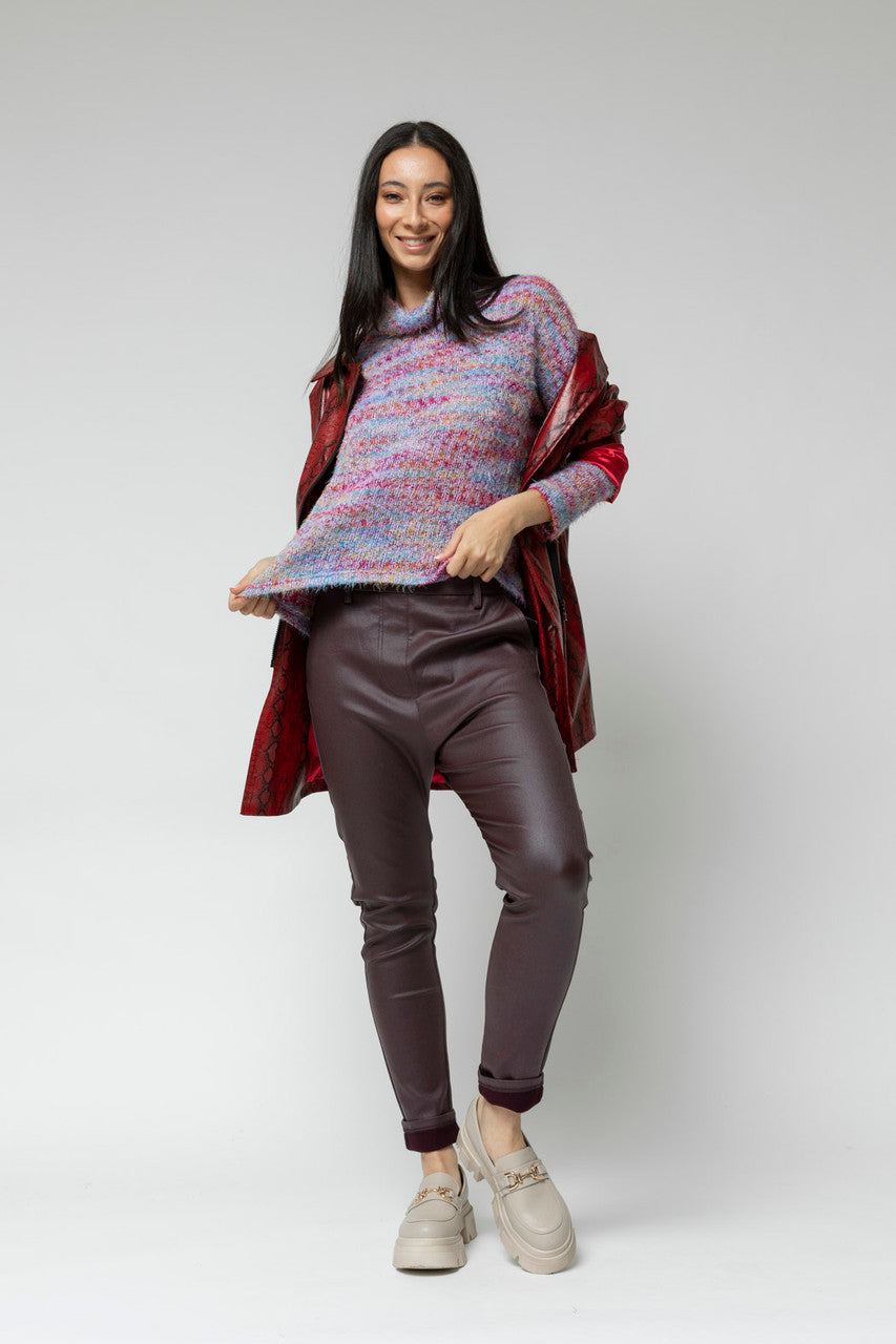 Lilac Speckle Fluffy Crop Jumper- Sale