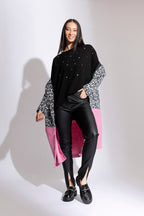 Black Waxed Zip Leg Pants