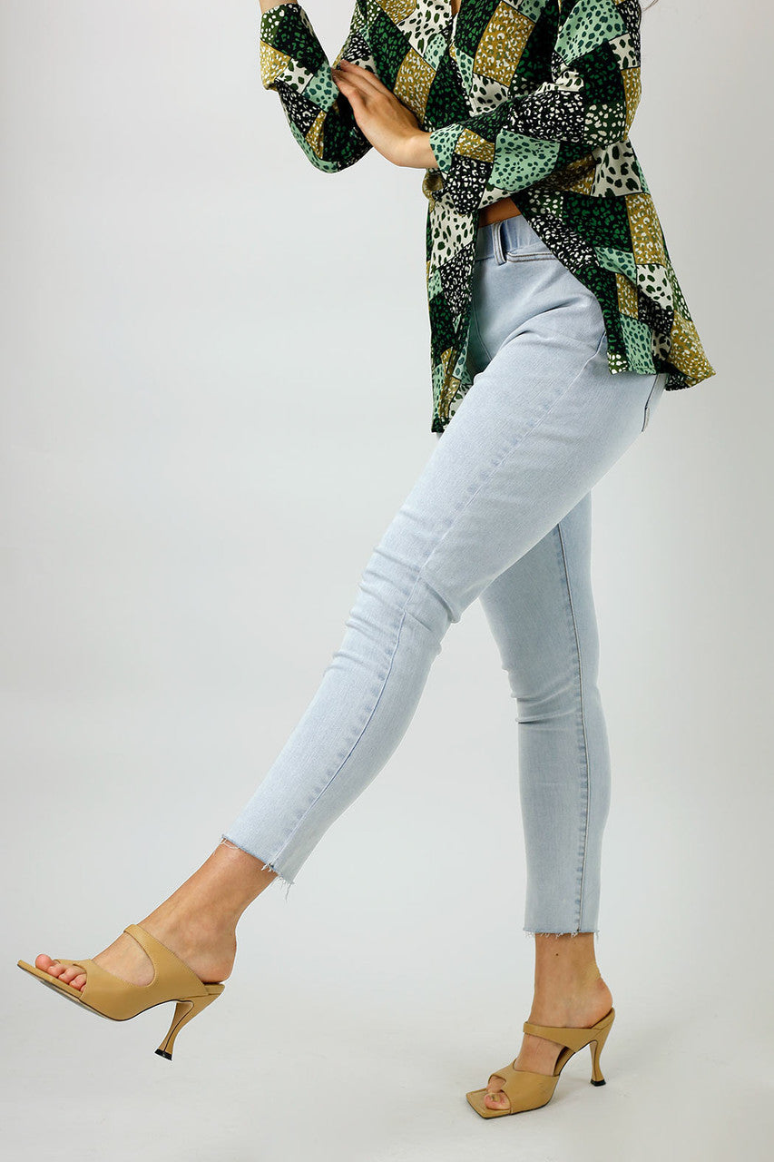 Light Denim Slouch Jeans