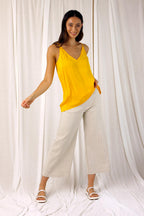 Oatmeal Bengaline Culotte - SALE