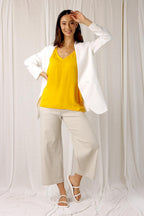 Oatmeal Bengaline Culotte - SALE