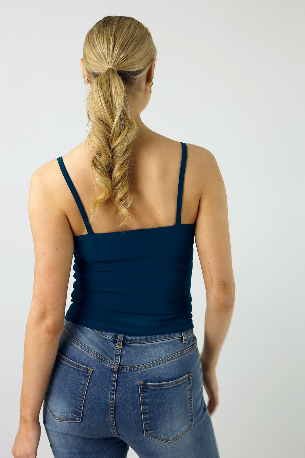 Teal Jersey Princess Cami - FINAL SALE