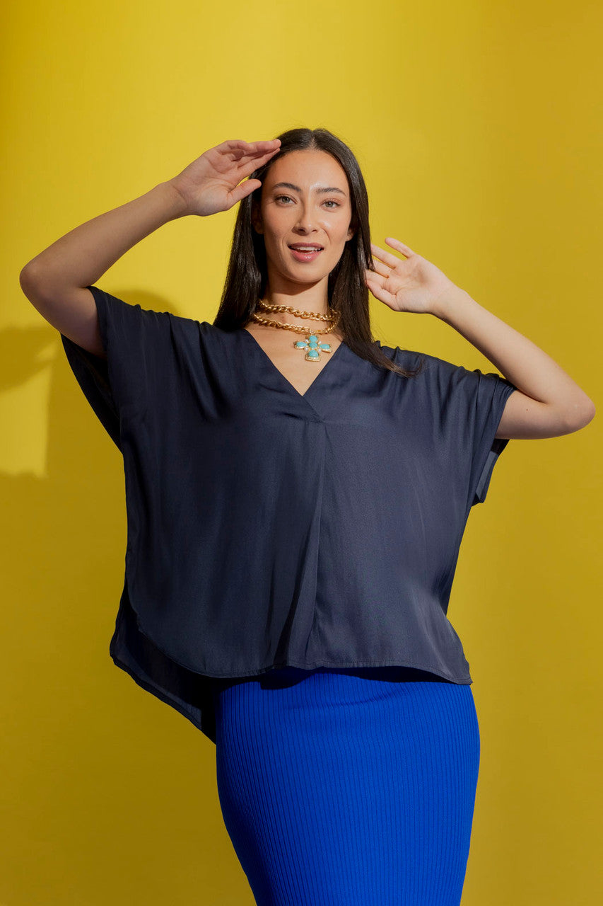 Navy Bondi Top