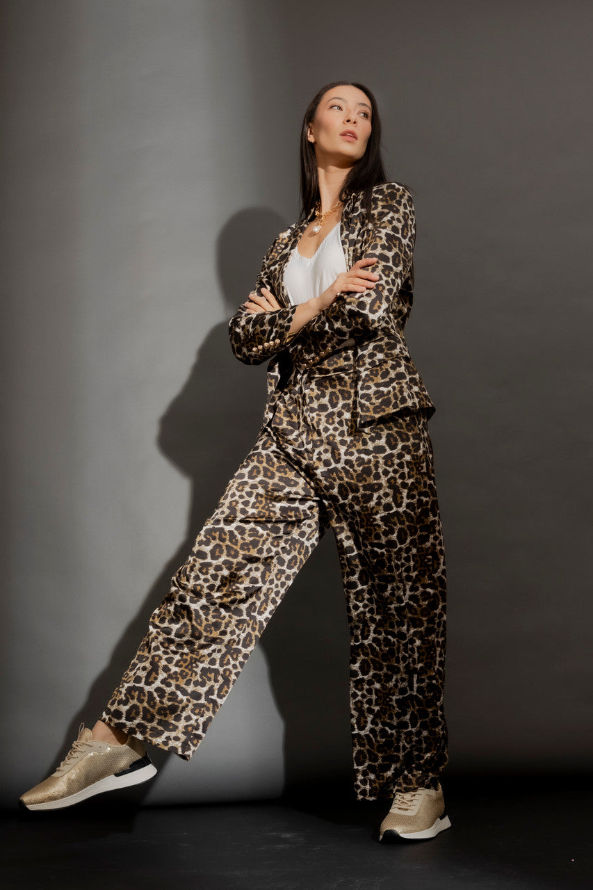 Grey Animal Paperbag Pant Grey Animal