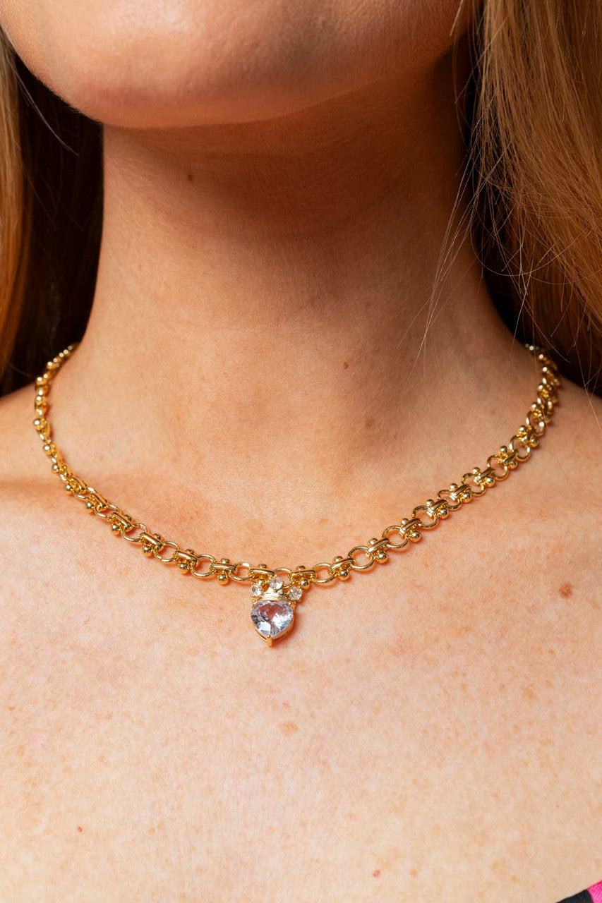 Rhinestone Crowned Heart S