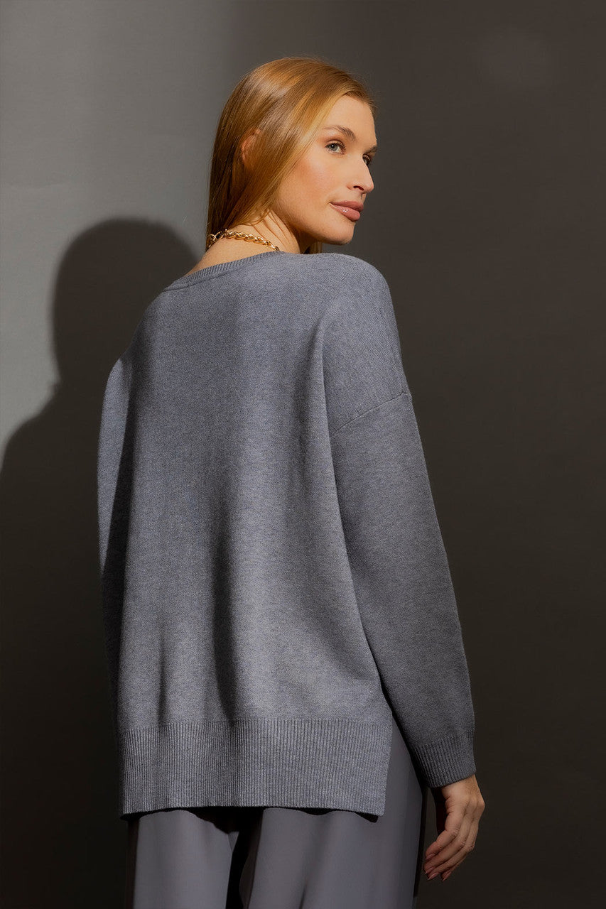 Grey Blossom Knit Grey S