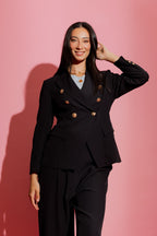 Black Euro Sisca Blazer