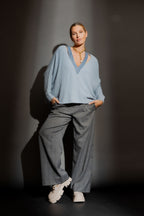 Pale Blue Luxe Rib Jumper Pale Blue