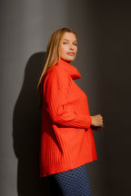 Orange Cowl Neck Jumper Orange S/M
