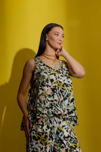 Chartreuse Camo Bell Cami Chartreuse Camo