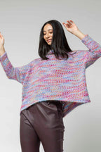 Lilac Speckle Fluffy Crop Jumper- Sale