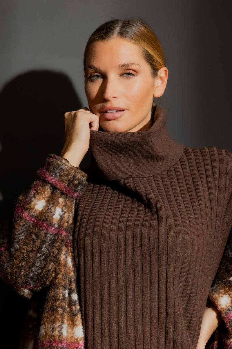 Cocoa Cowl Neck Jumper Cocoa S/M