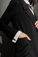 Black Sorrento Trench Coat