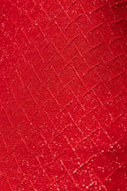 Red Lurex Basic Top