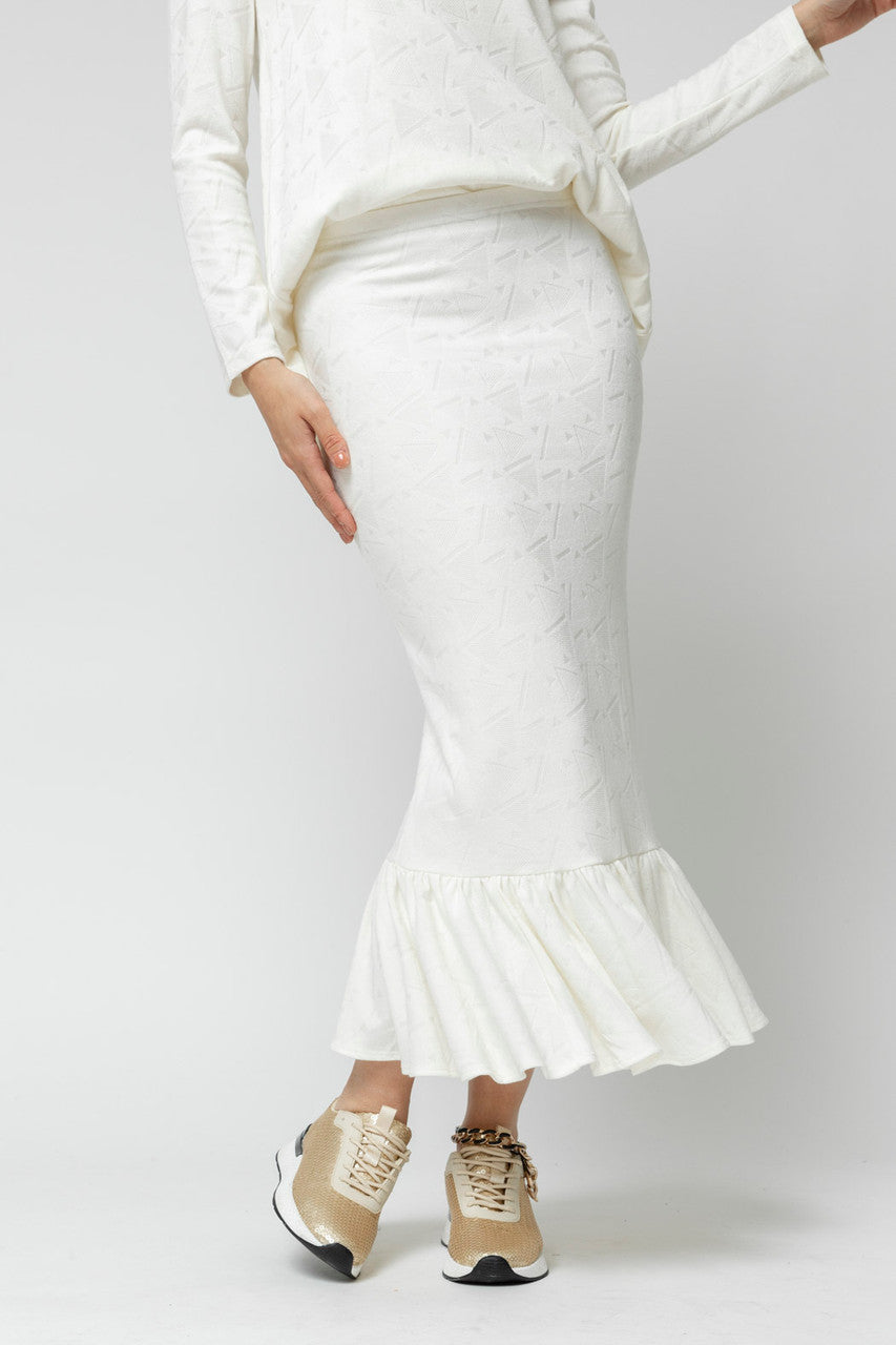 Ivory Frill Skirt