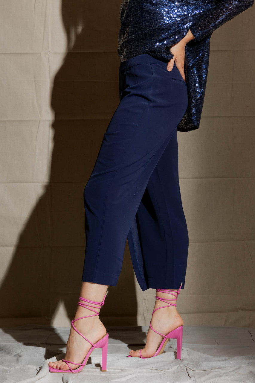 Navy Wrap Pants