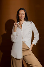 White Cotton Asana Shirt