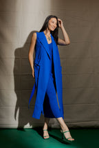Cobalt Euro Longline Belted Vest