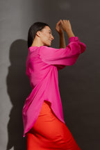 Deep Pink Femme Blogger Shirt Pink