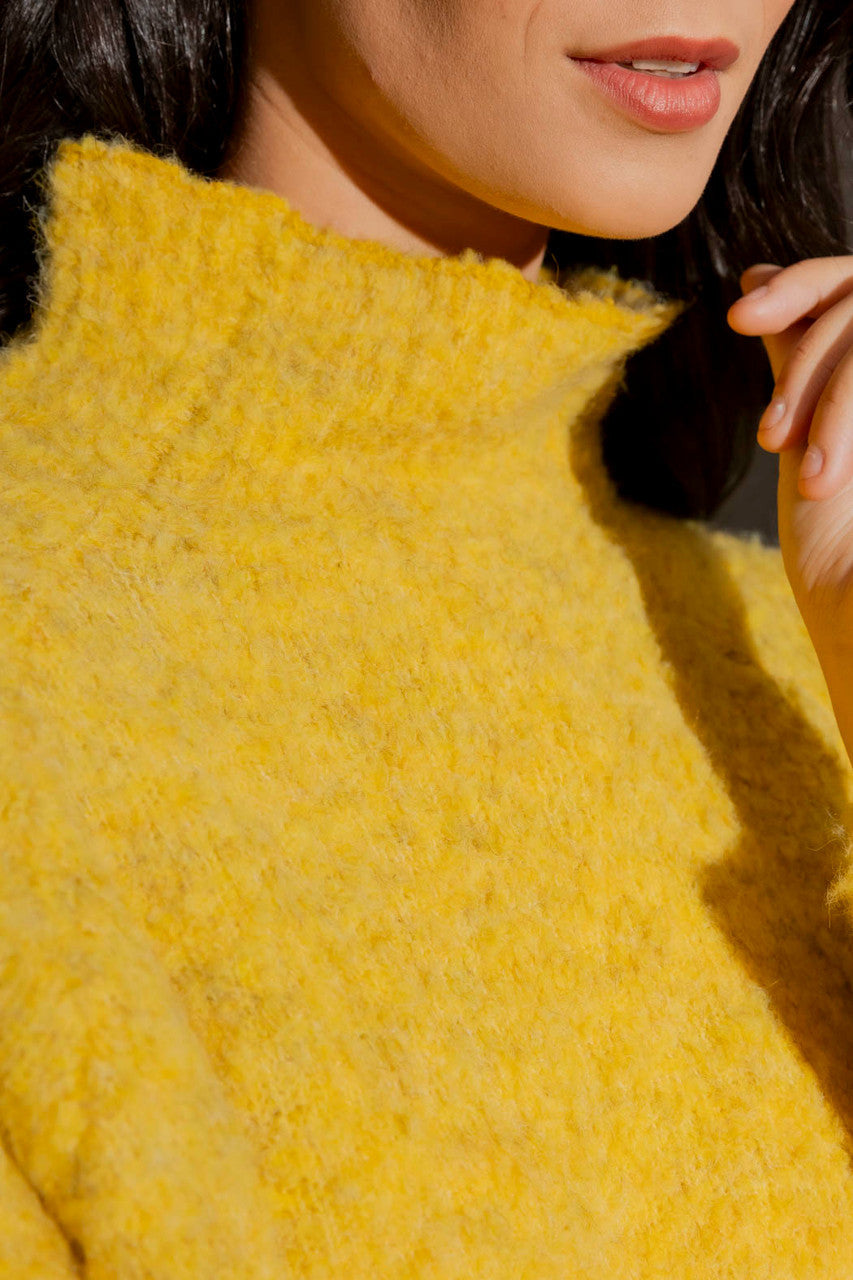 Chartreuse Knobbly Knit Jumper Chartreuse S