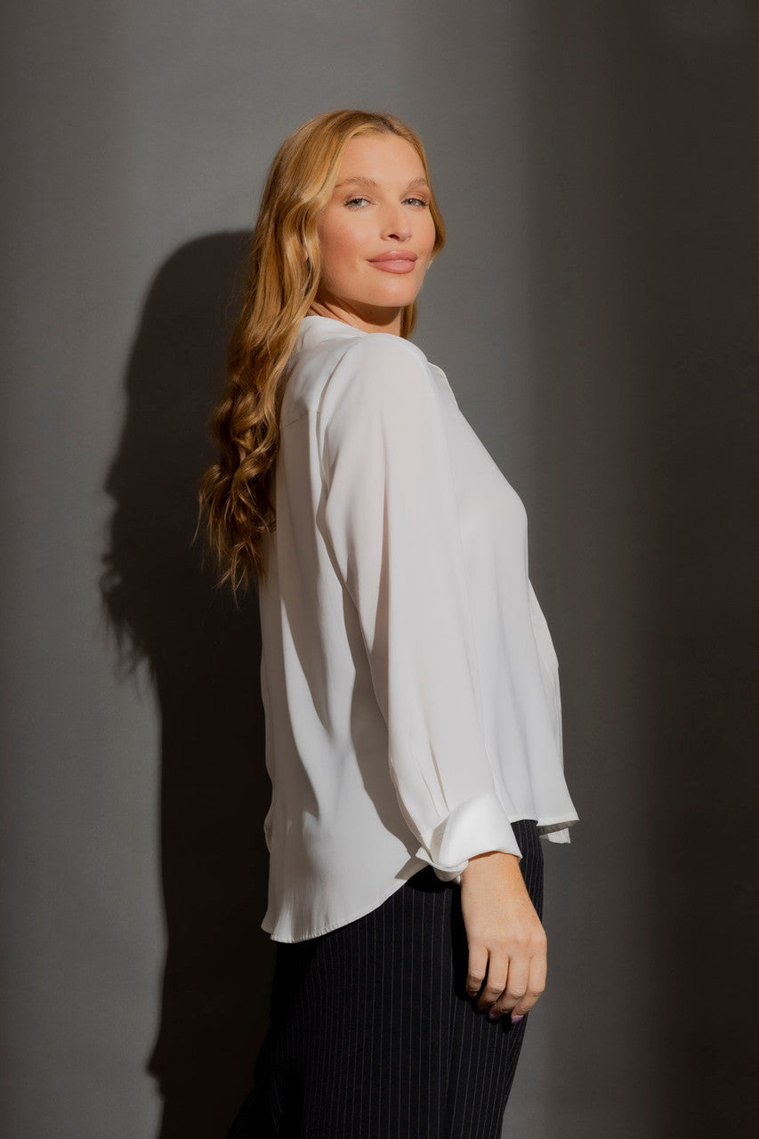 White Midi Asana Shirt