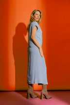Washed Blue Tencel Harlow Dress Washed Blue