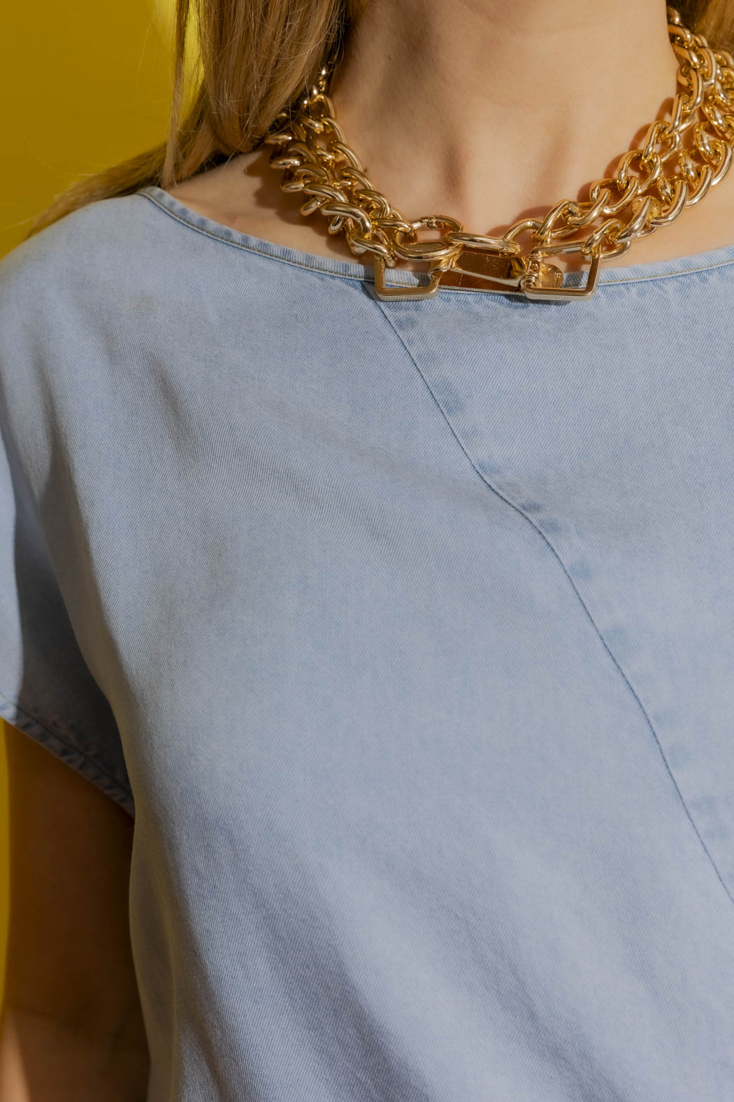 Washed Blue Tencel Harlow Dress Washed Blue