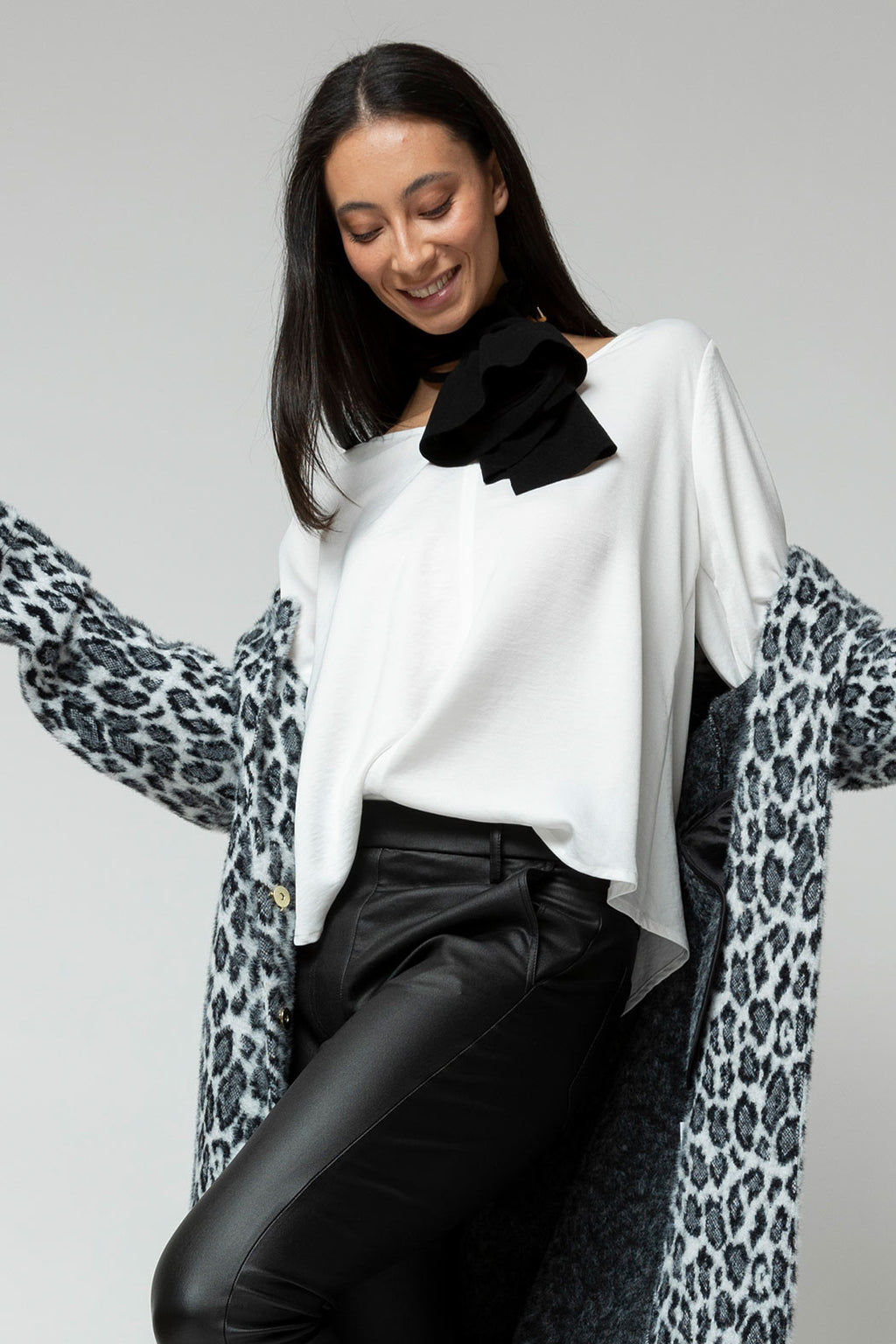 Ivory Reversible Silky Top