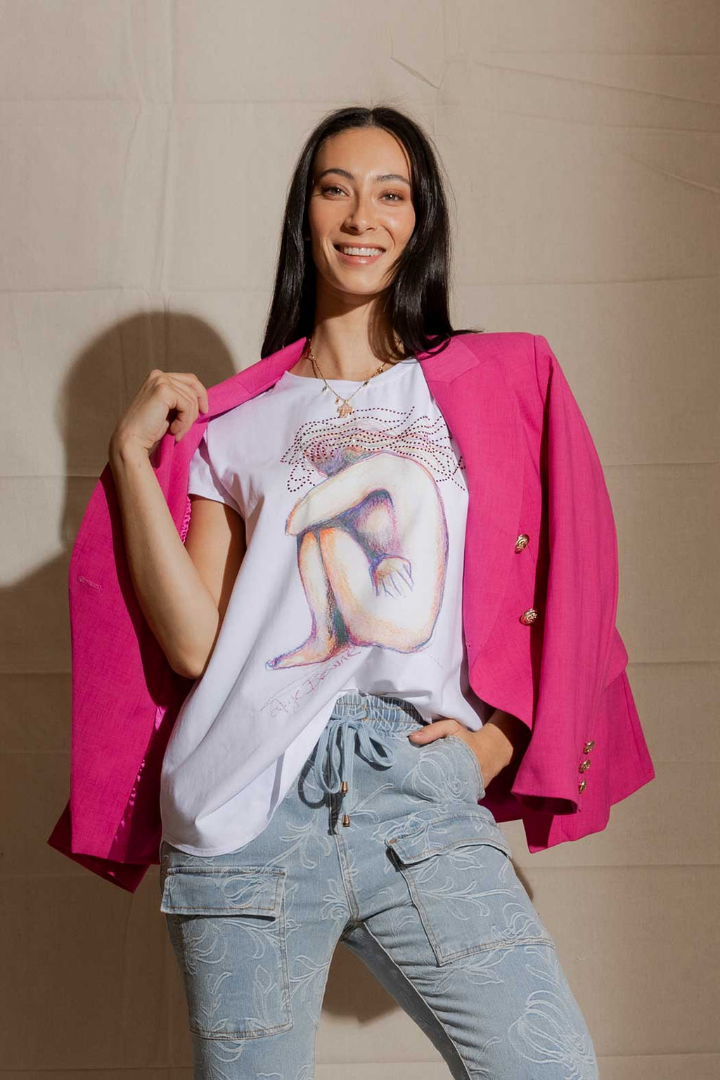 White Madam Cassandra T-Shirt