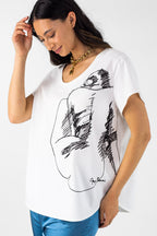 White Femme T - Shirt