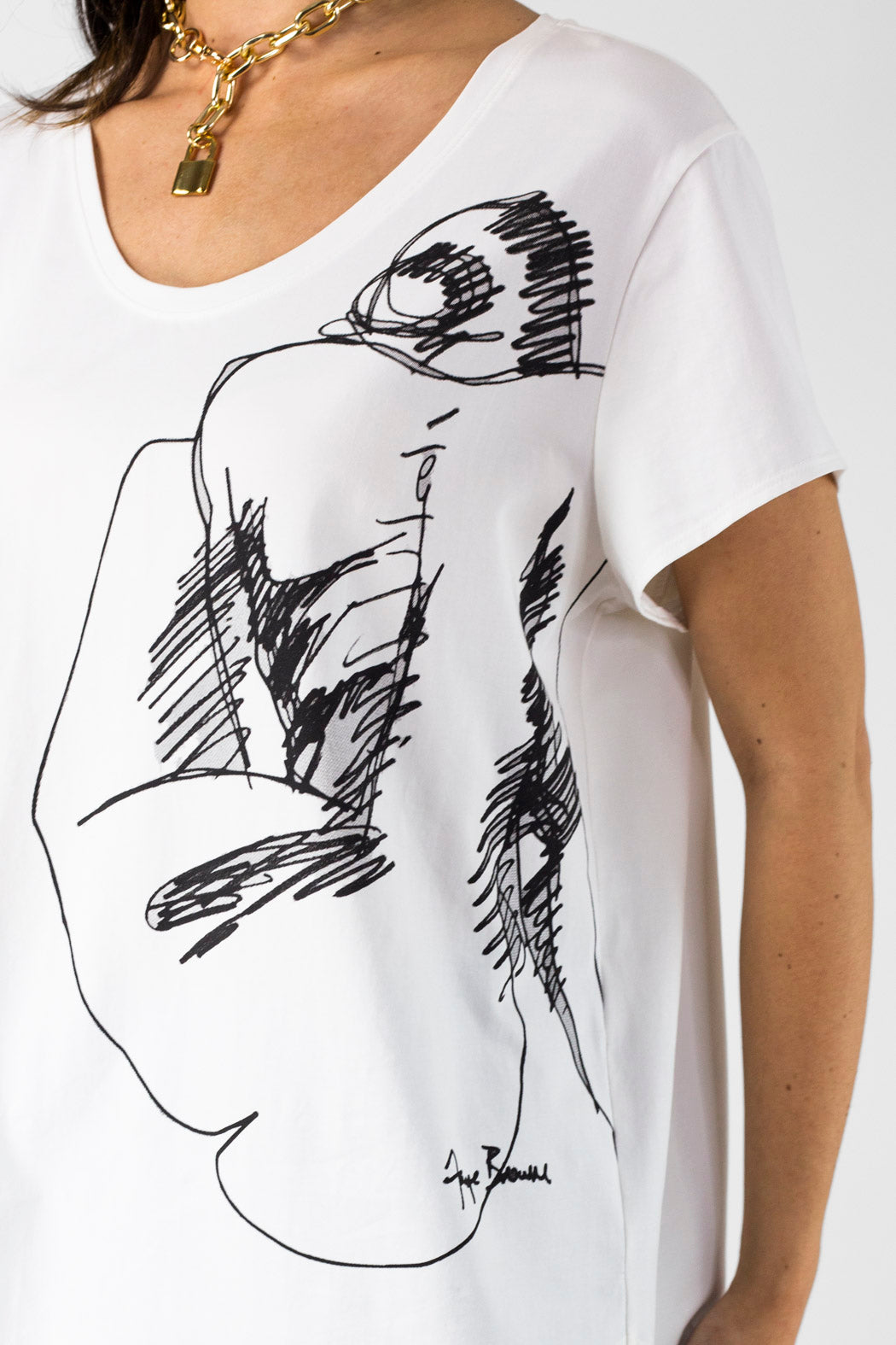 White Femme T - Shirt