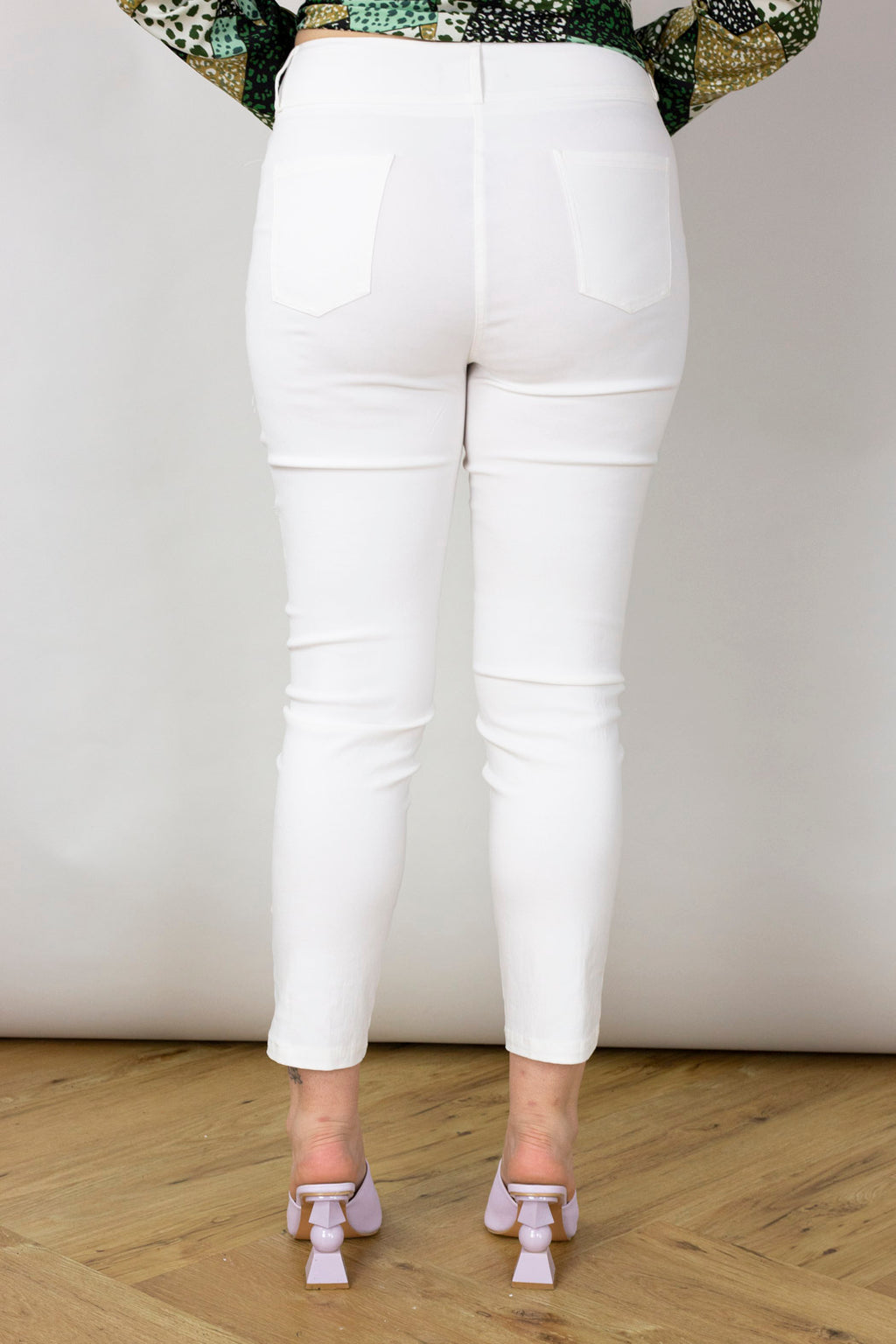 White Bengaline Jean - Final Sale