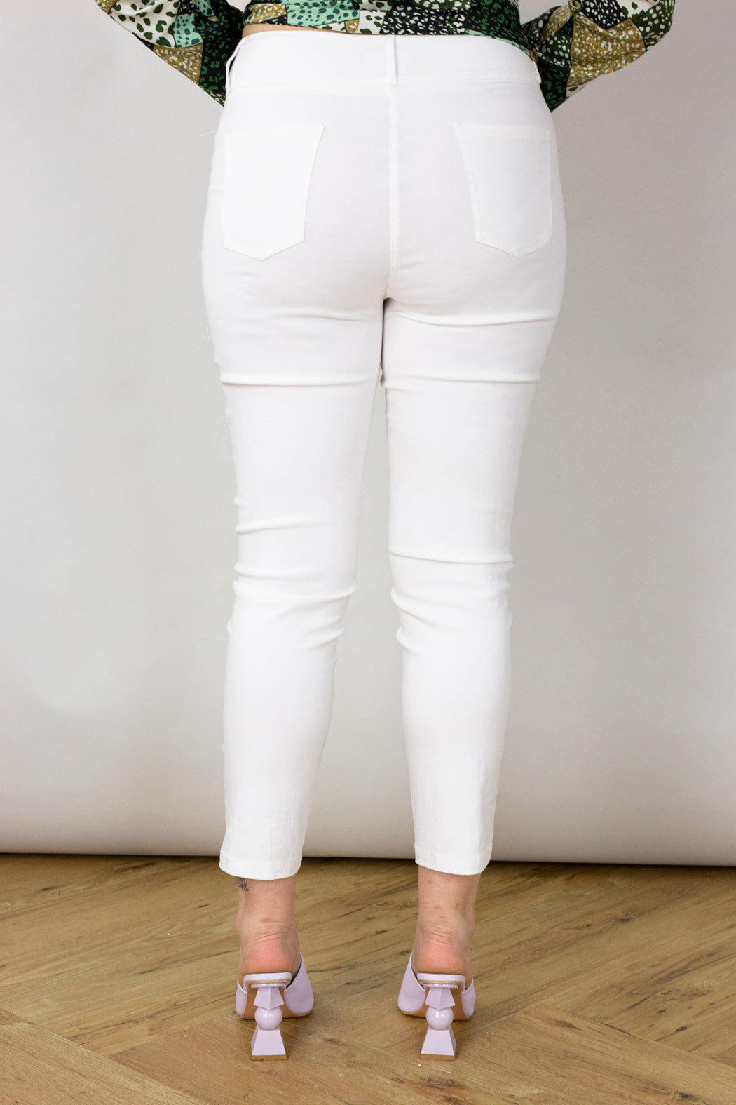 White Bengaline Jean - Final Sale