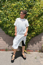 White Seta Tee Dress - FINAL SALE