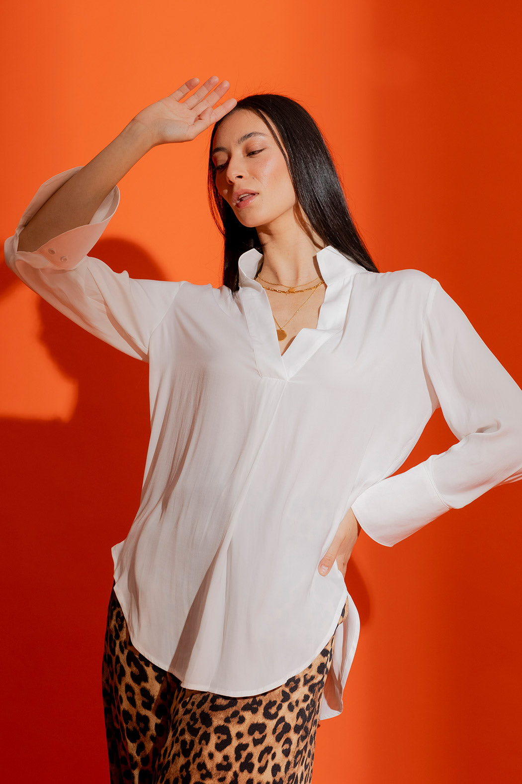 White Blogger Shirt