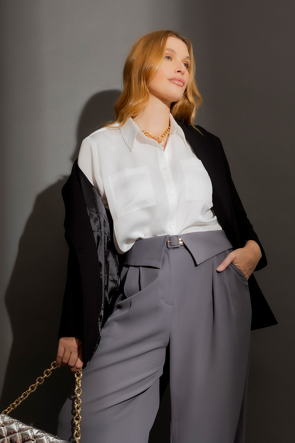 White Cargo Asana Shirt