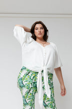 White Bustier Zhoush Shirt - Final Sale