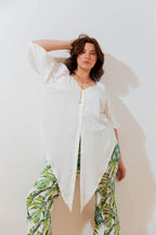 White Bustier Zhoush Shirt - Final Sale