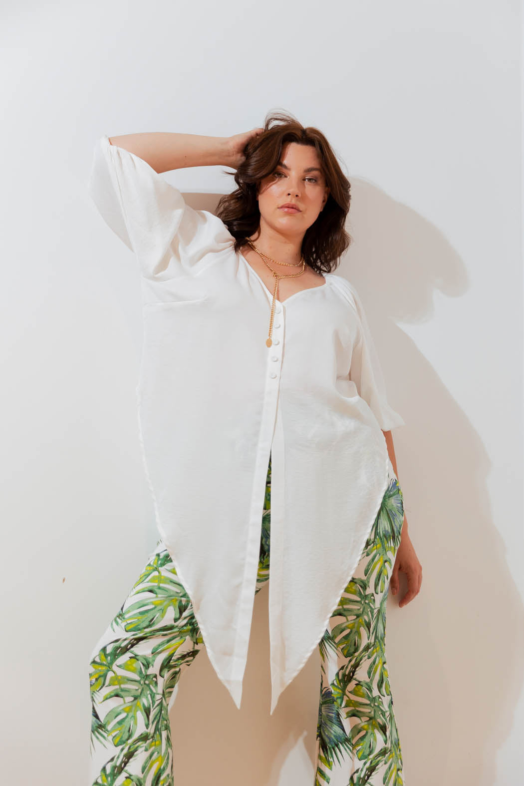 White Bustier Zhoush Shirt - Final Sale