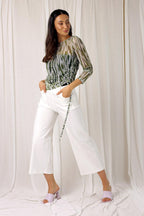 White Bengaline Culotte - FINAL SALE